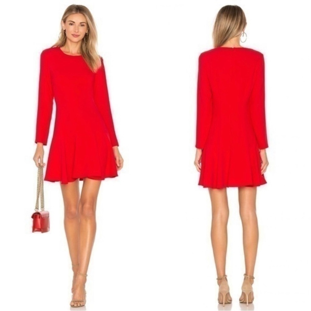 Amanda Uprichard Dress in Lipstick Red